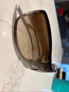 CHANEL Brown Gradient Shield Sunglasses